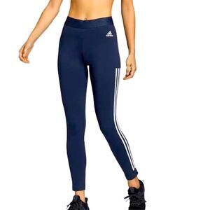 Adidas New Climalite Three Stripe Athletic Leggings S